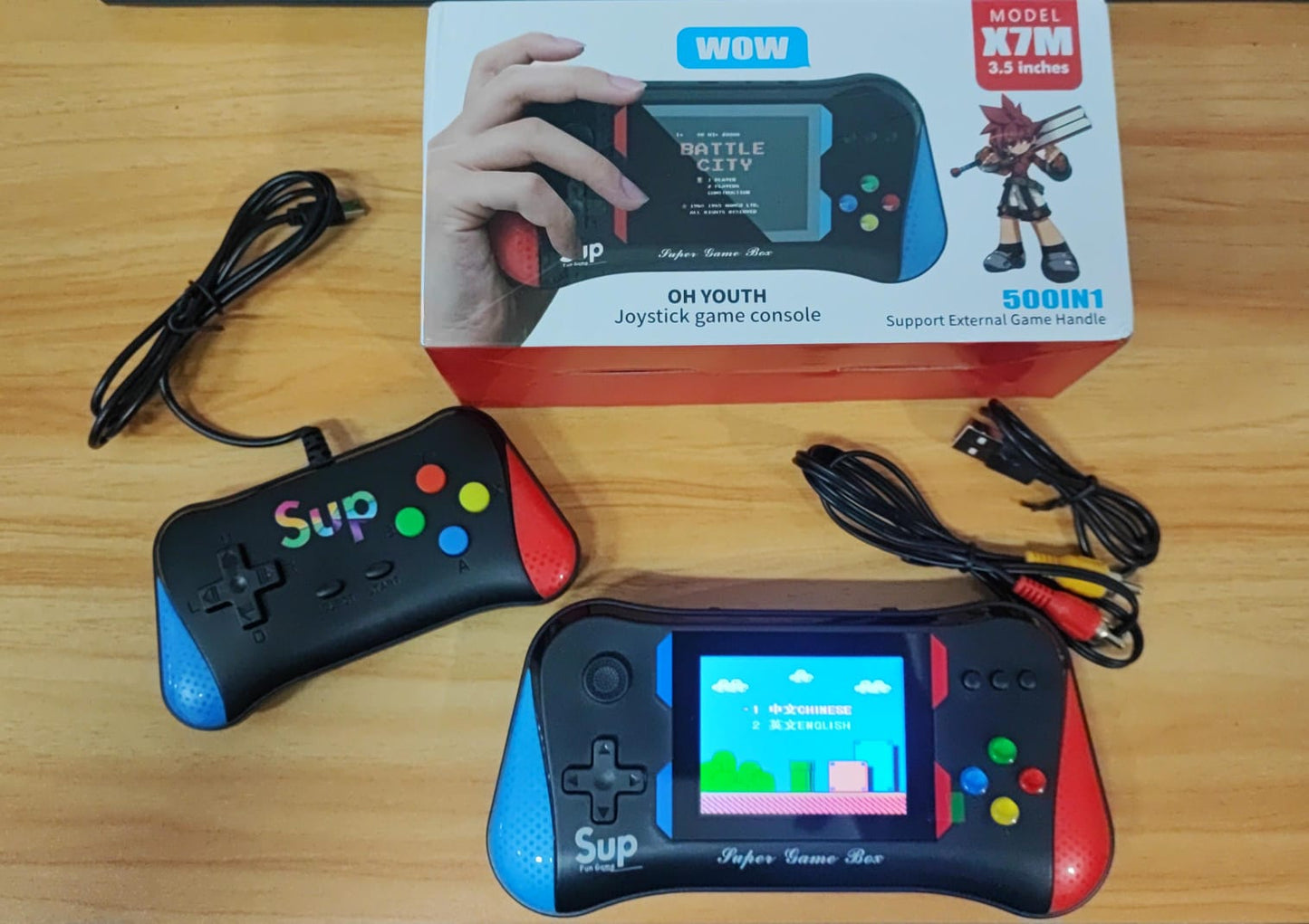 Consola Portátil SUP X7M 500 Juegos En 1 Original