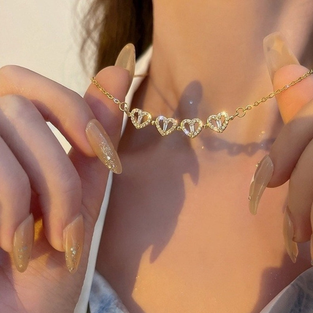 Collar trébol🍀+ Caja rosa🌹