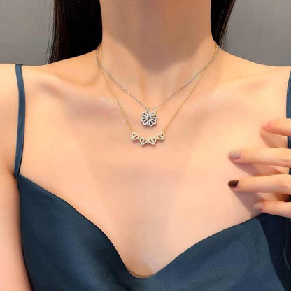 Collar trébol🍀+ Caja rosa🌹