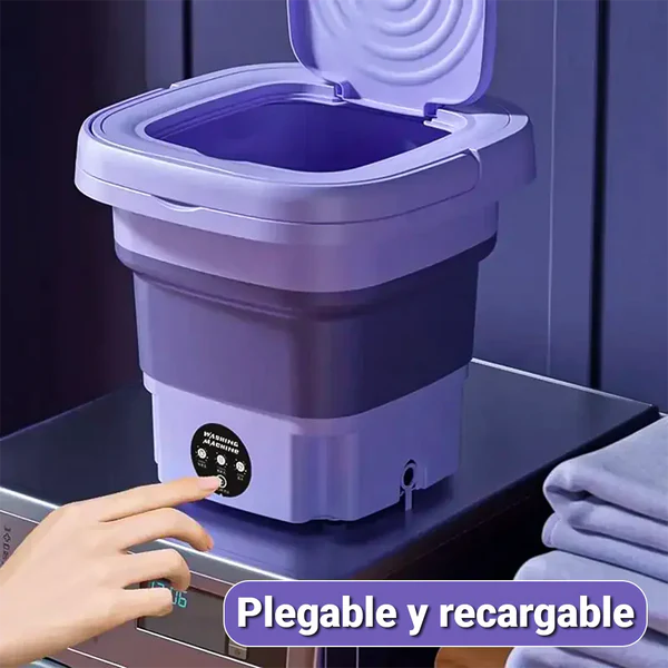 Mini lavadora y secadora plegable