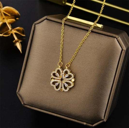 Collar Trébol 🍀+ Caja pequeña